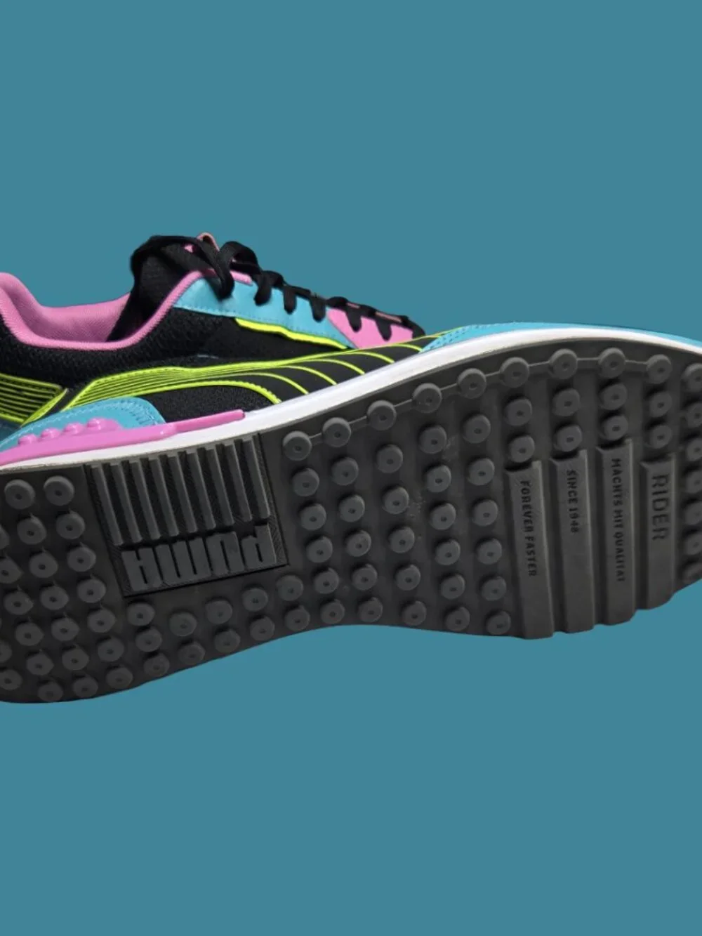 Size 12 - PUMA City Rider Puma Black/Porcelain/Opera Mauve/Yellow Alert